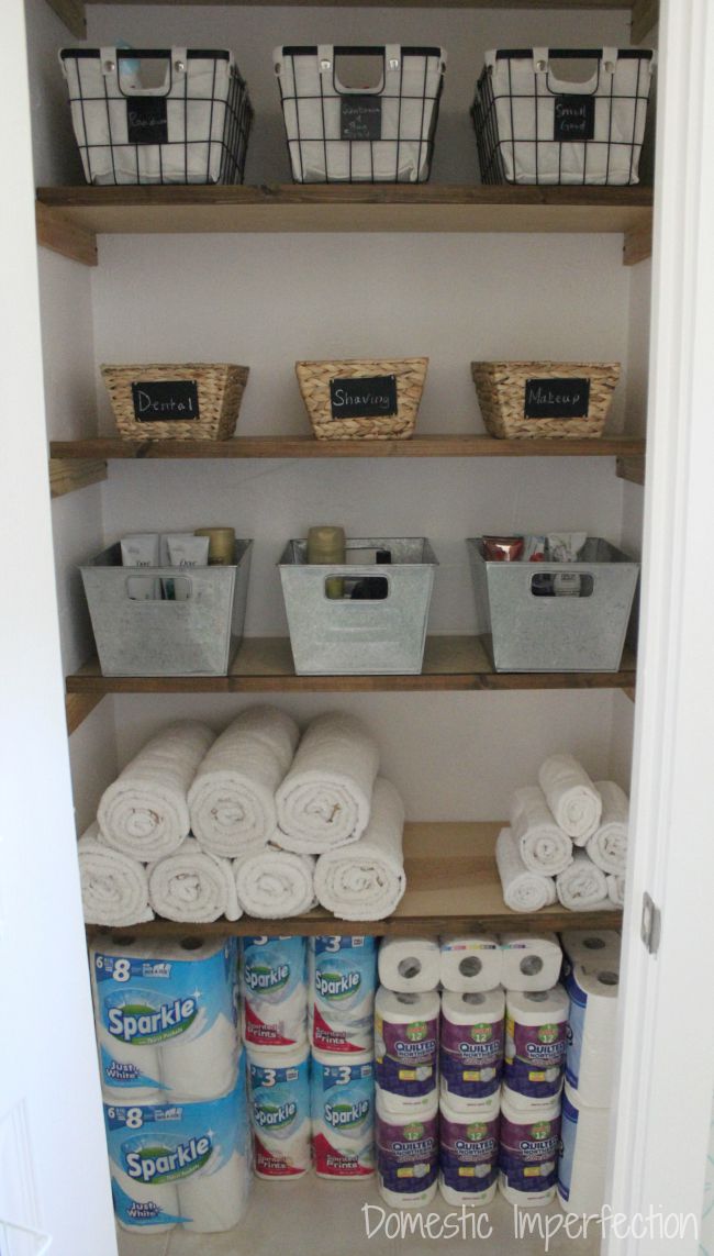 Linen Closet Organization (and the end of my pink walls!) Wildfire