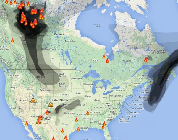Canadian smoke drifts into the United States Wildfire Today