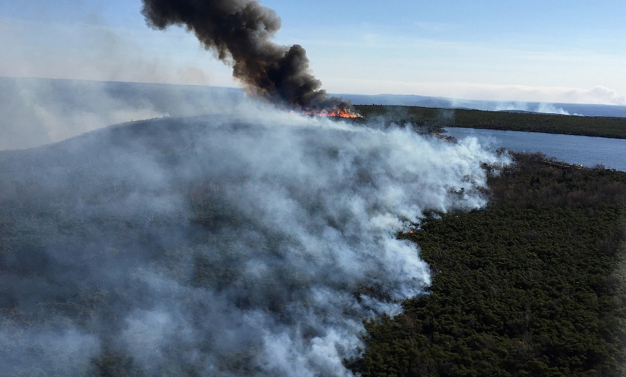 New York wildfire in Sam's Point Preserve Wildfire Today