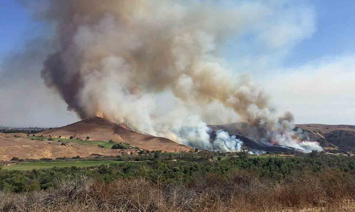 Trabuco Fire caused by golfer's club striking rock Wildfire Today