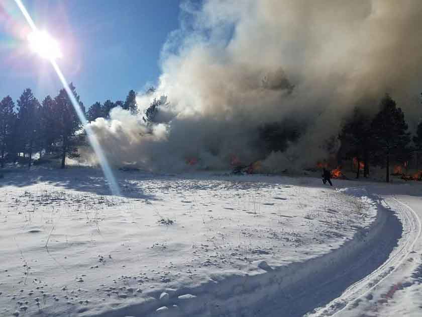 Burning piles in South Dakota Wildfire Today