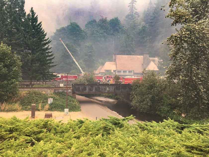 Eagle Creek fire burns structures and forces evacuations along the