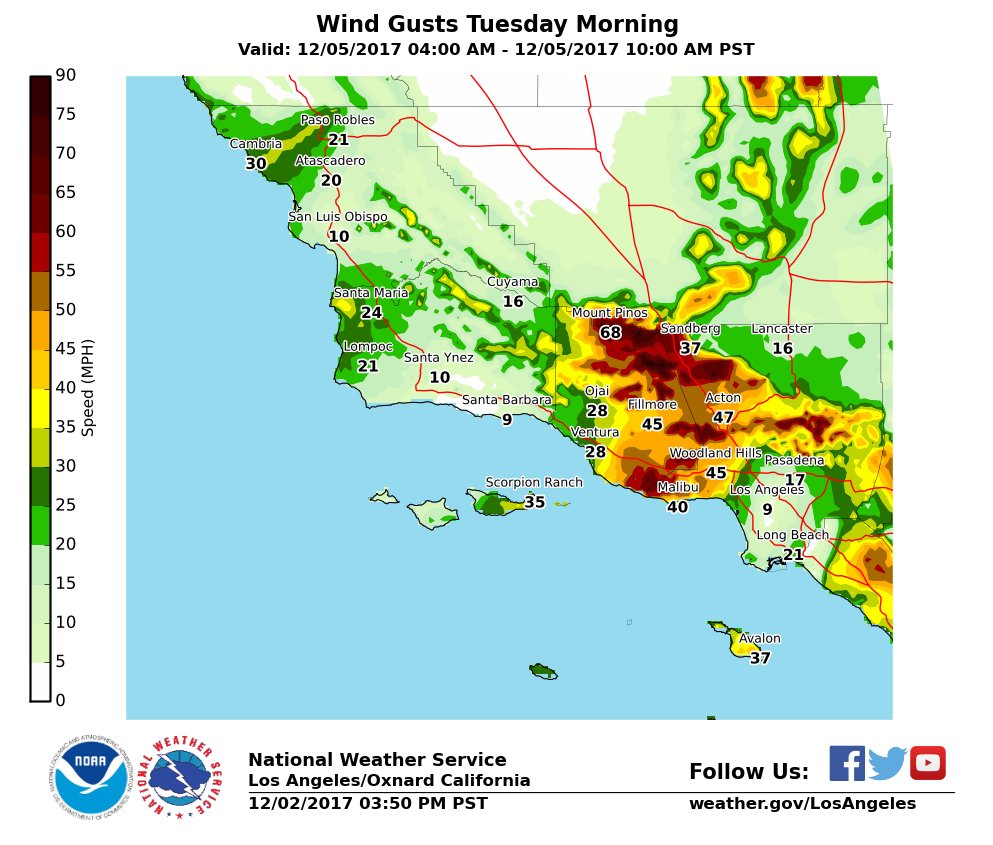 Strong winds and extreme wildfire danger predicted for Southern