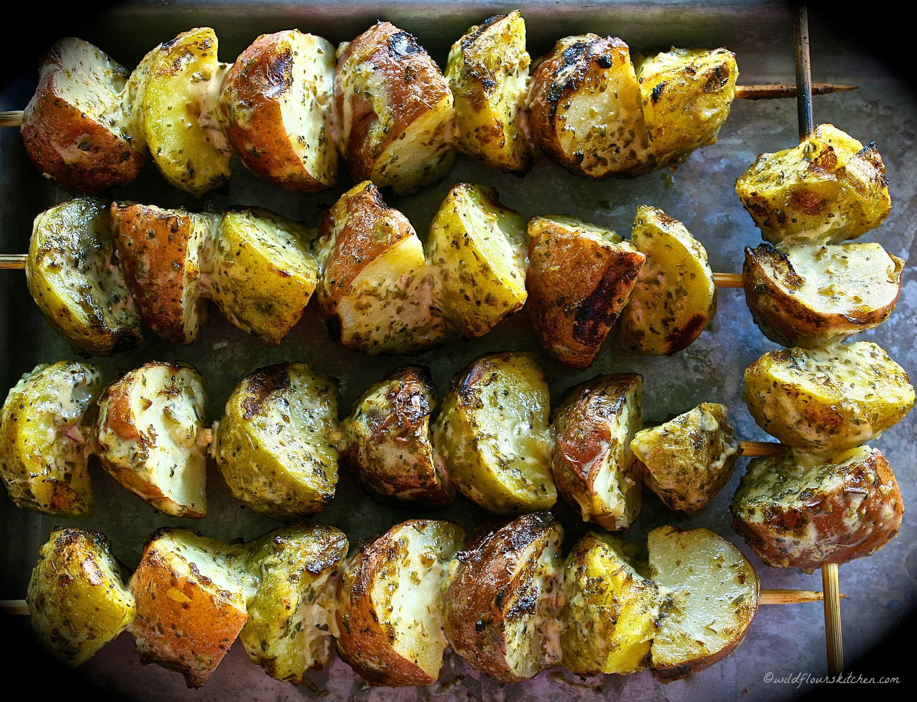 Grilled Baby Potatoes with Italian Herbs Wildflour's Cottage Kitchen