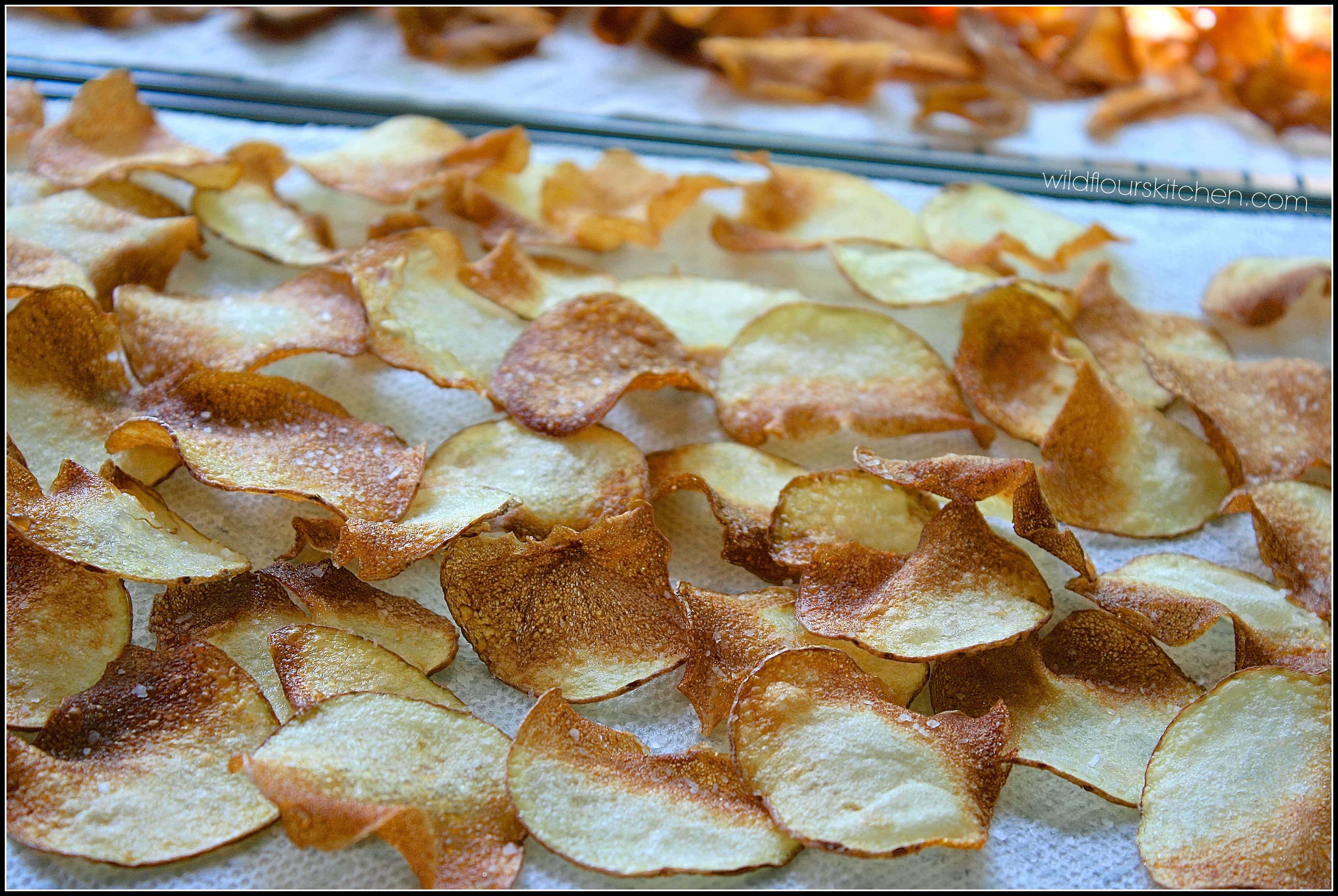 Rustic HomeFried Red & Sweet Potato Chips with Sea Salt Wildflour's