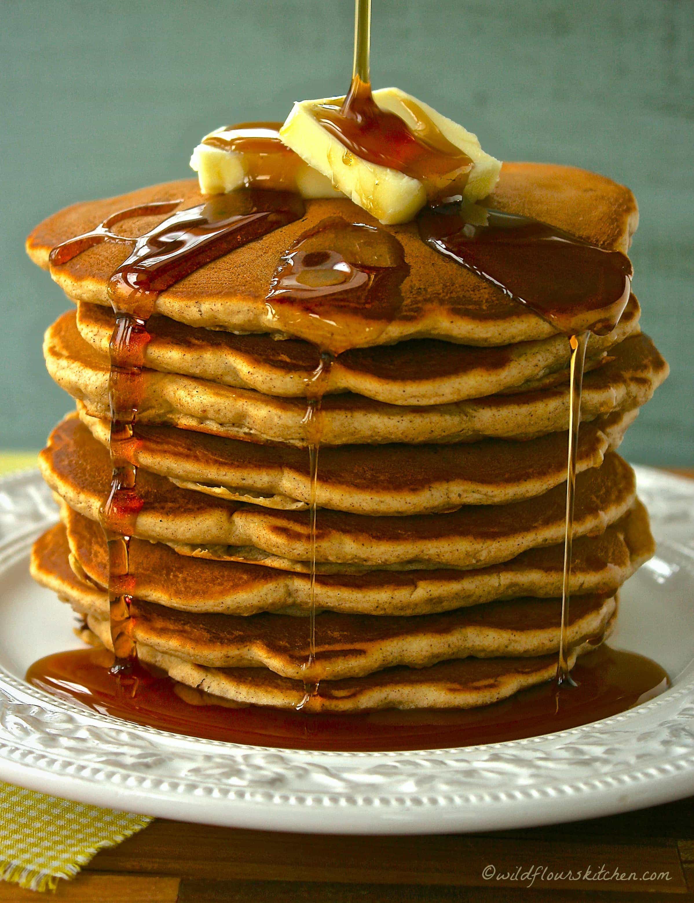 Spiced Banana Bread Pancakes with Pecans Wildflour's Cottage Kitchen