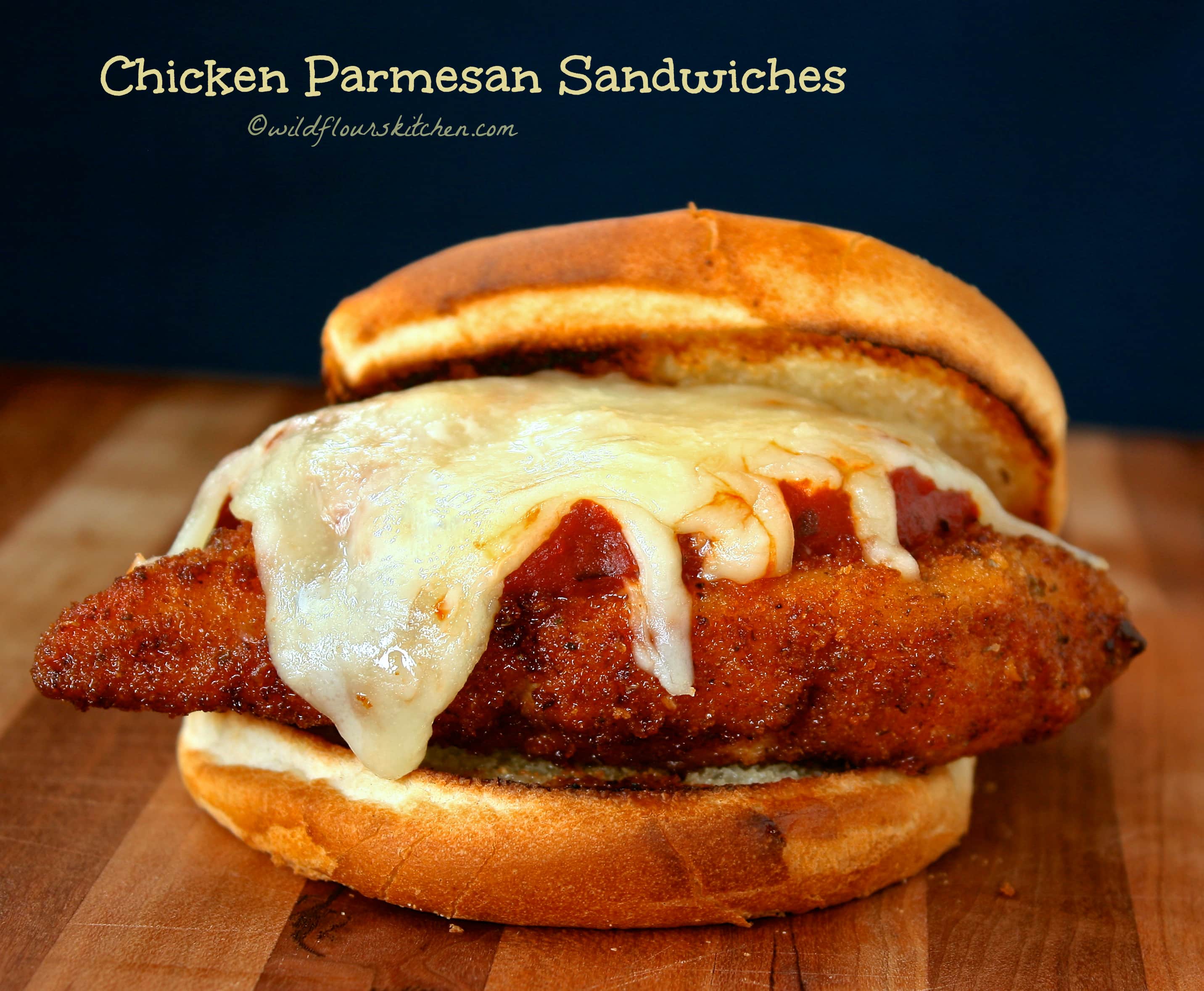 Chicken Parmesan Sandwiches on Garlic Toasted Buns Wildflour's