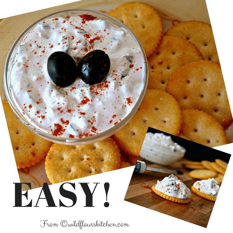 Cream Cheese Garlic & Onion Black Olive Dip Wildflour's Cottage Kitchen