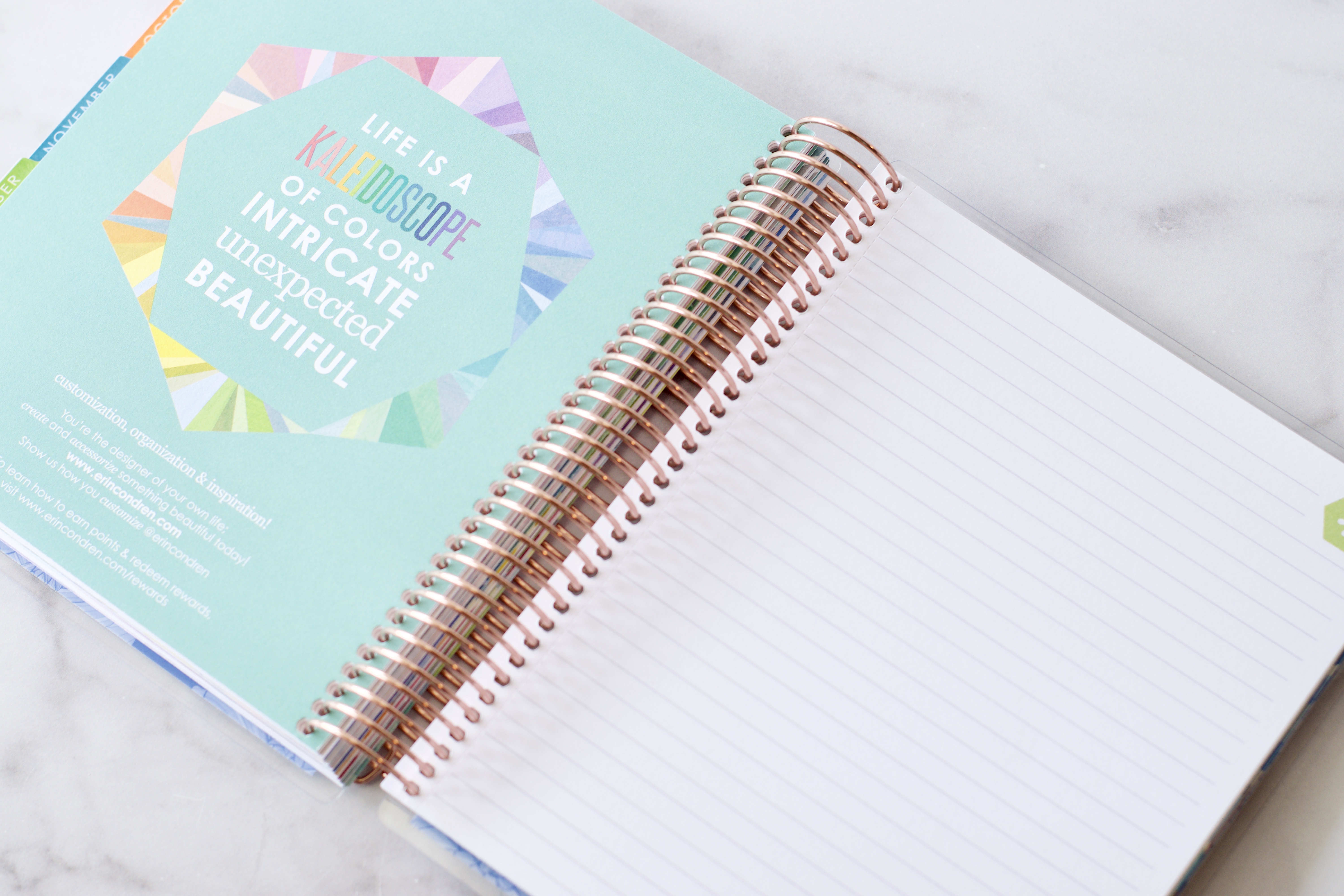 Erin Condren Deluxe Monthly Planner Review Wildflowers and Marbles