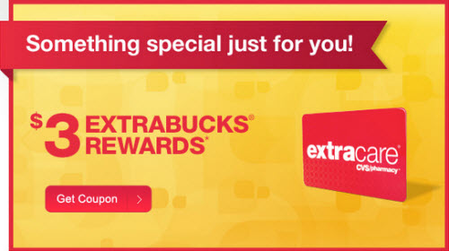 Check Your Email! CVS 3 Extrabucks Rewards!