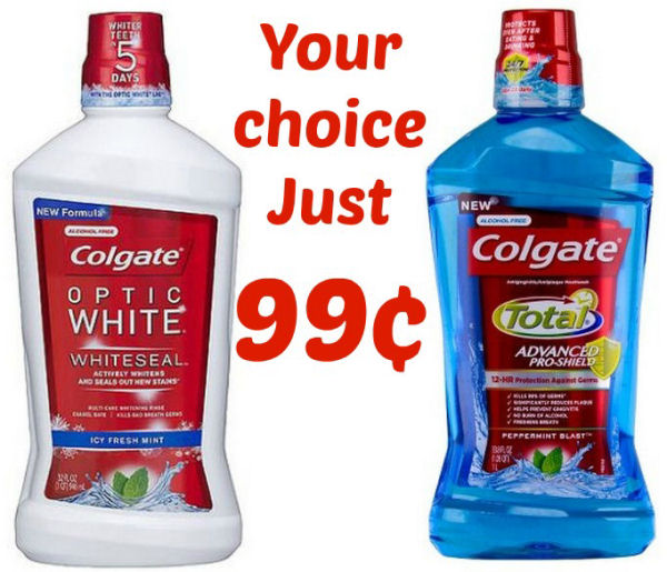 Colgate Mouthwash 99¢ on 3/8 — Print Now!