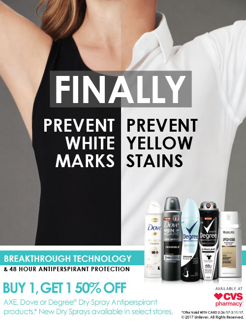 Protect your Clothes from Deodorant Stains Degree Men®, Degree Women
