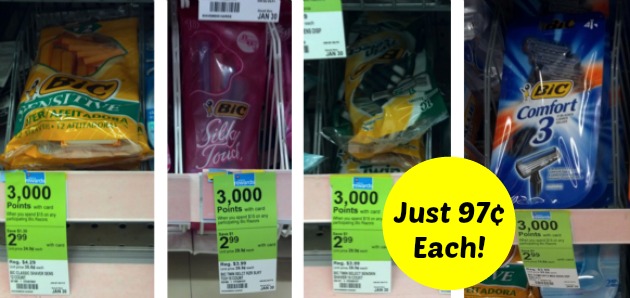 Bic Coupon = 97¢ Razor Packs!