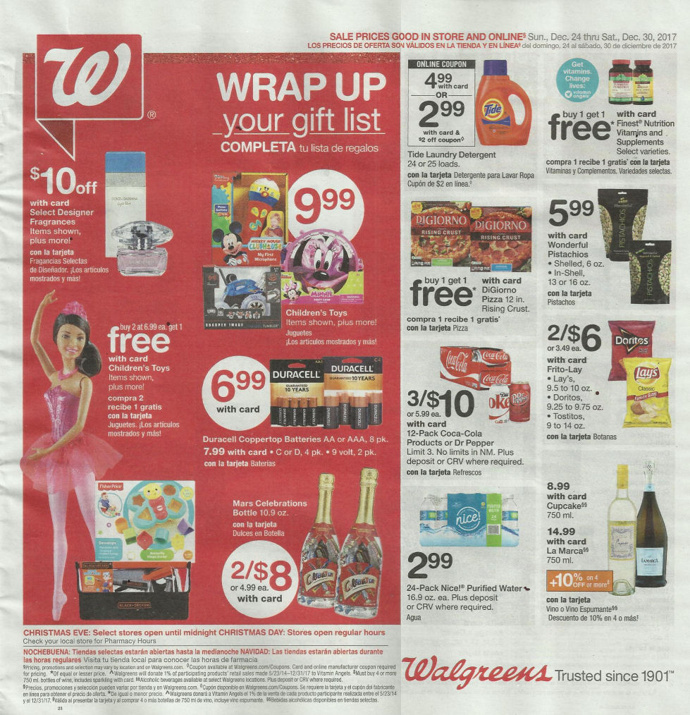 Walgreens Ad Scan Sneak Peek 122417