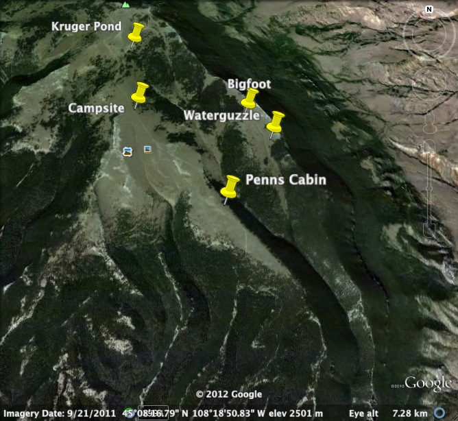 Pryor Map Wild in the Pryors