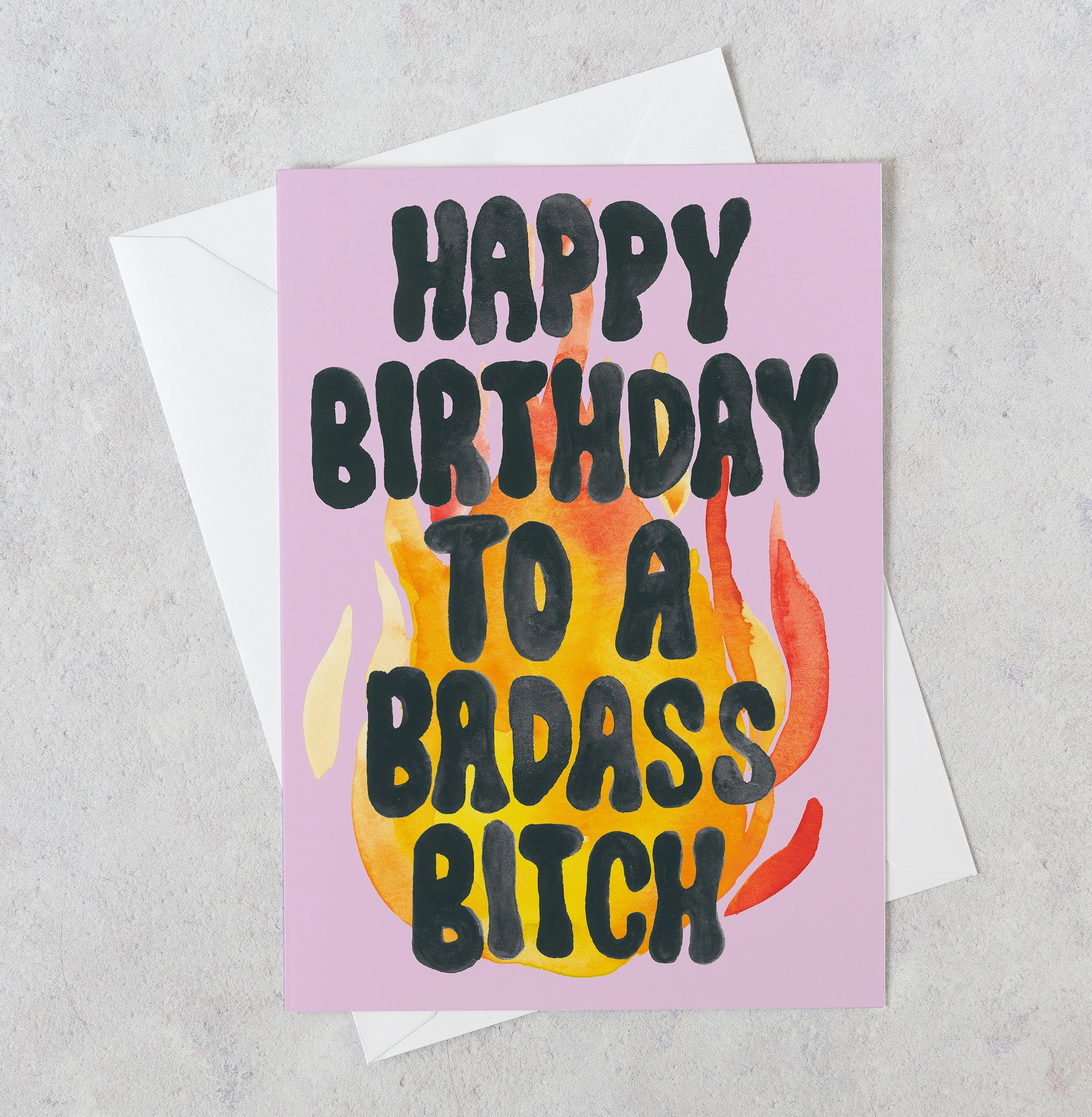 Happy Birthday to a Badass Bitch Wild Juniper Art Studio