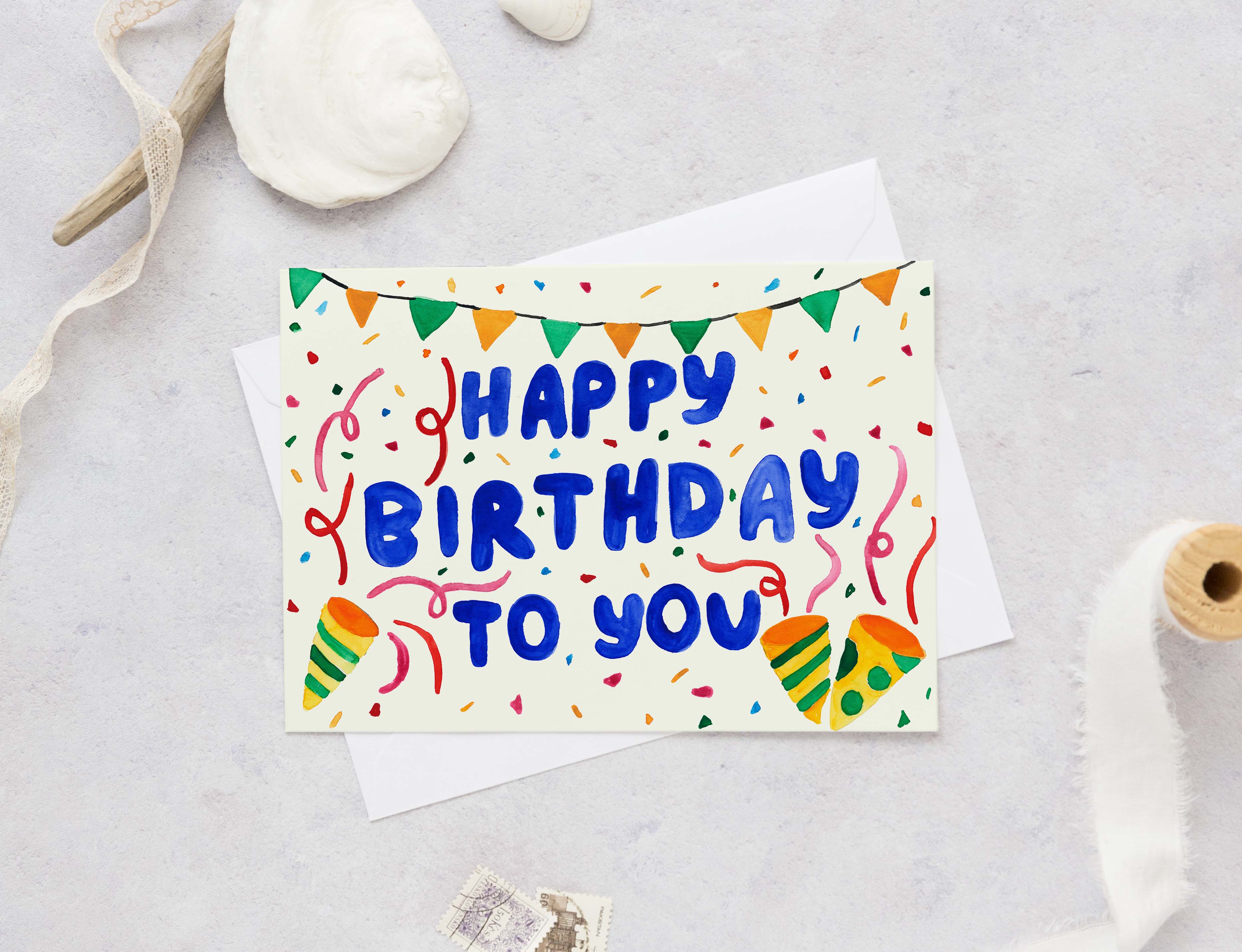 Happy Birthday To You Greeting Card Wild Juniper Art Studio