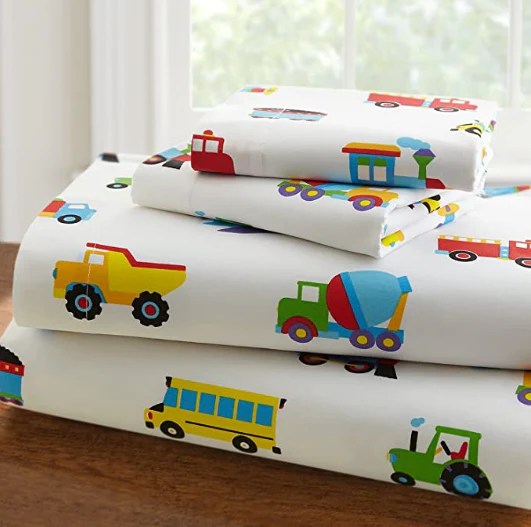 Trains, Planes & Trucks 100 Cotton Flannel Sheet Set