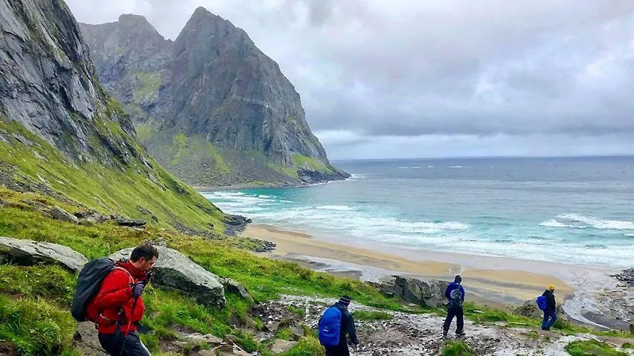 Norway Lofoten Islands Innbased Hiking Tour Wildland Trekking