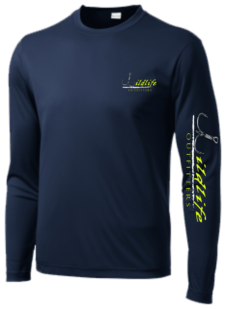 Fishing Shirt Navy Wildlife Outfitters