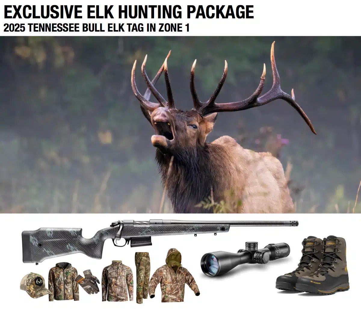 TN Elk Hunting Package 2024 Wildlife Conservation Raffle