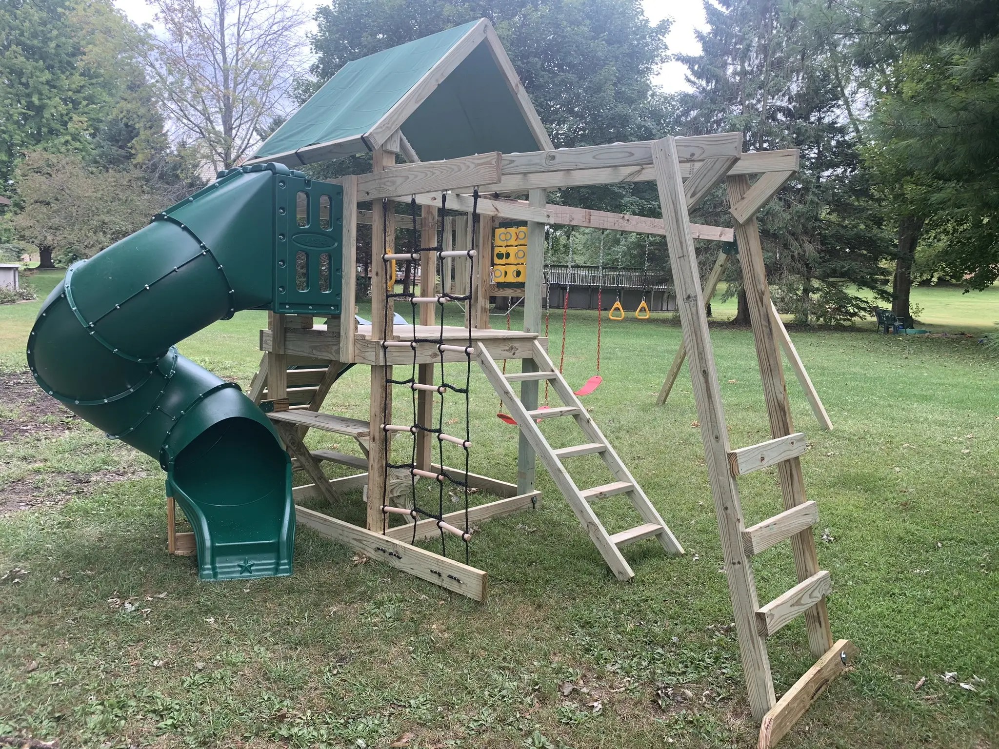 Backyard Boss Playset+Monkey Bars & Tic Tac Toe Built In Milton, WI Wild Playsets, Swing Sets
