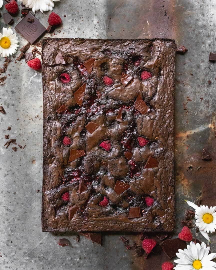 Raspberry Jam Brownies wild thistle kitchen