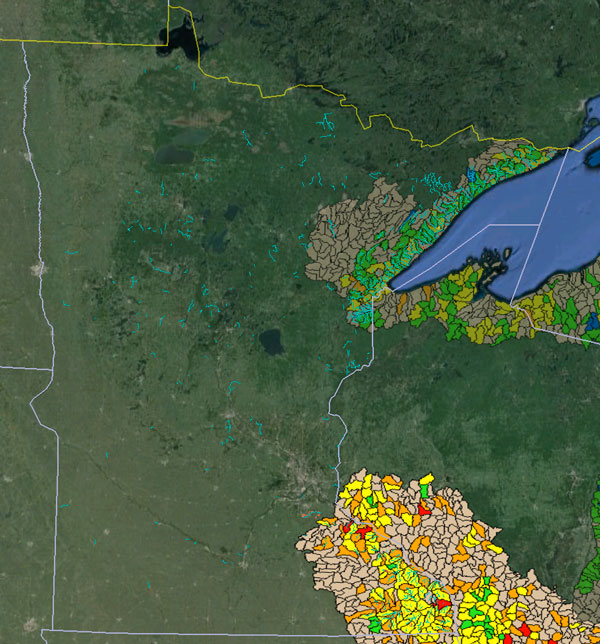 Minnesota Wild Trout Range Maps Wild Trout Streams