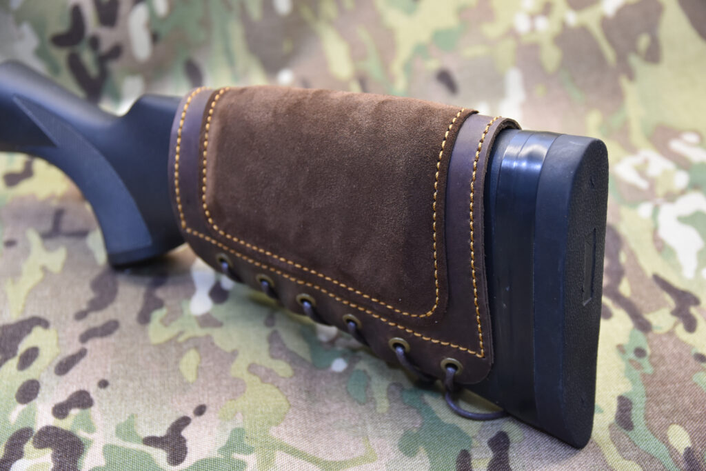 Buttstock sleeve Gunstock cuff with suede cheek pad No ammo loops