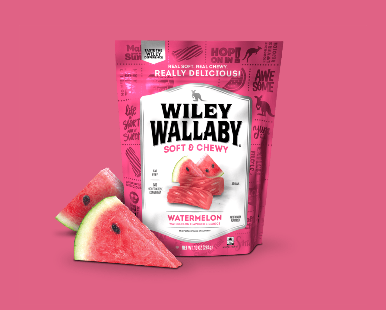 Watermelon Licorice Wiley Wallaby Gourmet Licorice
