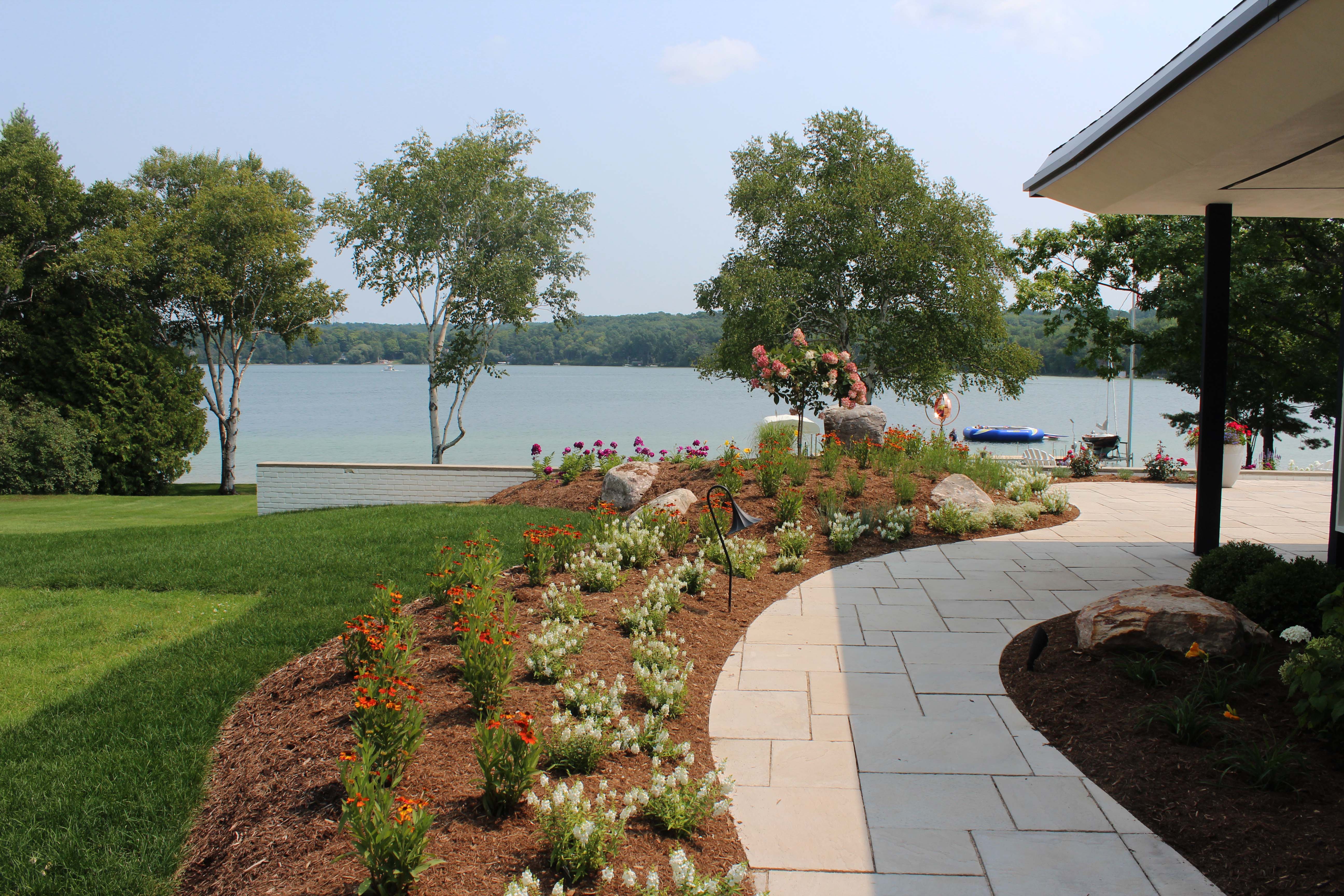 Lake Leelanau Project!! Rosetta Hardscape Patios, Steps, & Seawall