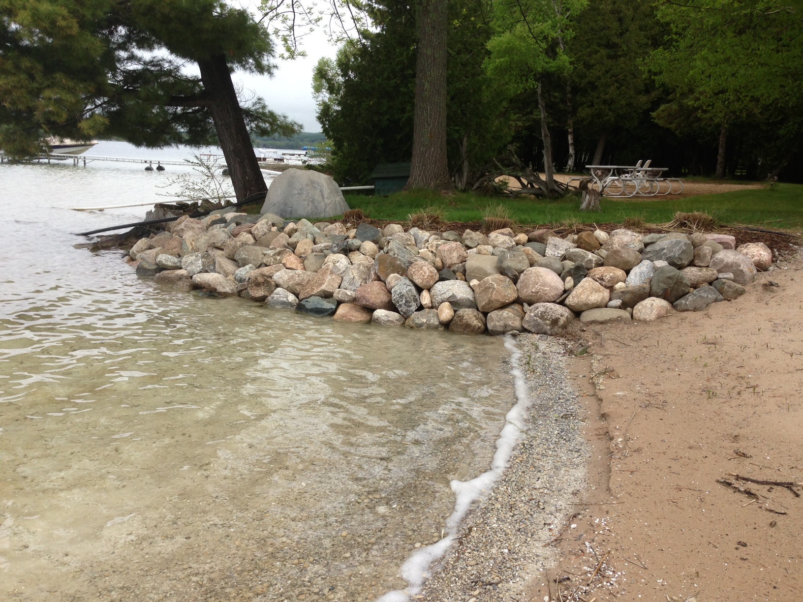 Lakefront Seawall Erosion Protection in Northern Michigan Wilhelm