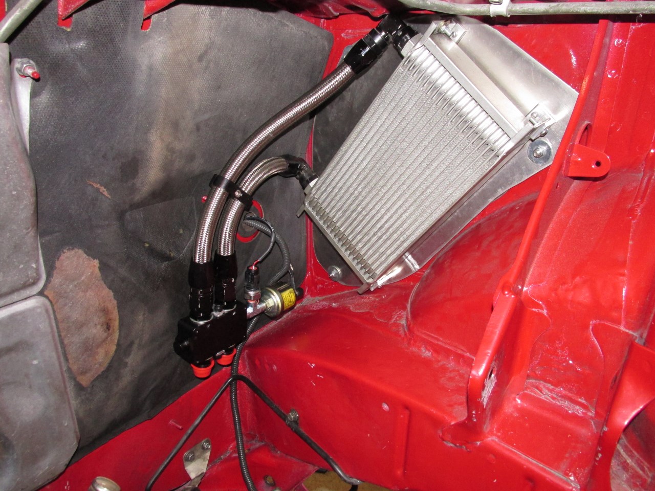 Wilhelm Raceworks, LLC Oil Cooler Mounting Plate