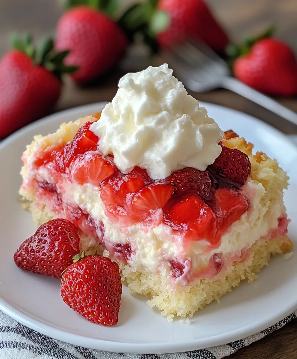 Strawberry Cheesecake Dump Cake is a delicious treat. Wilingga Recipes