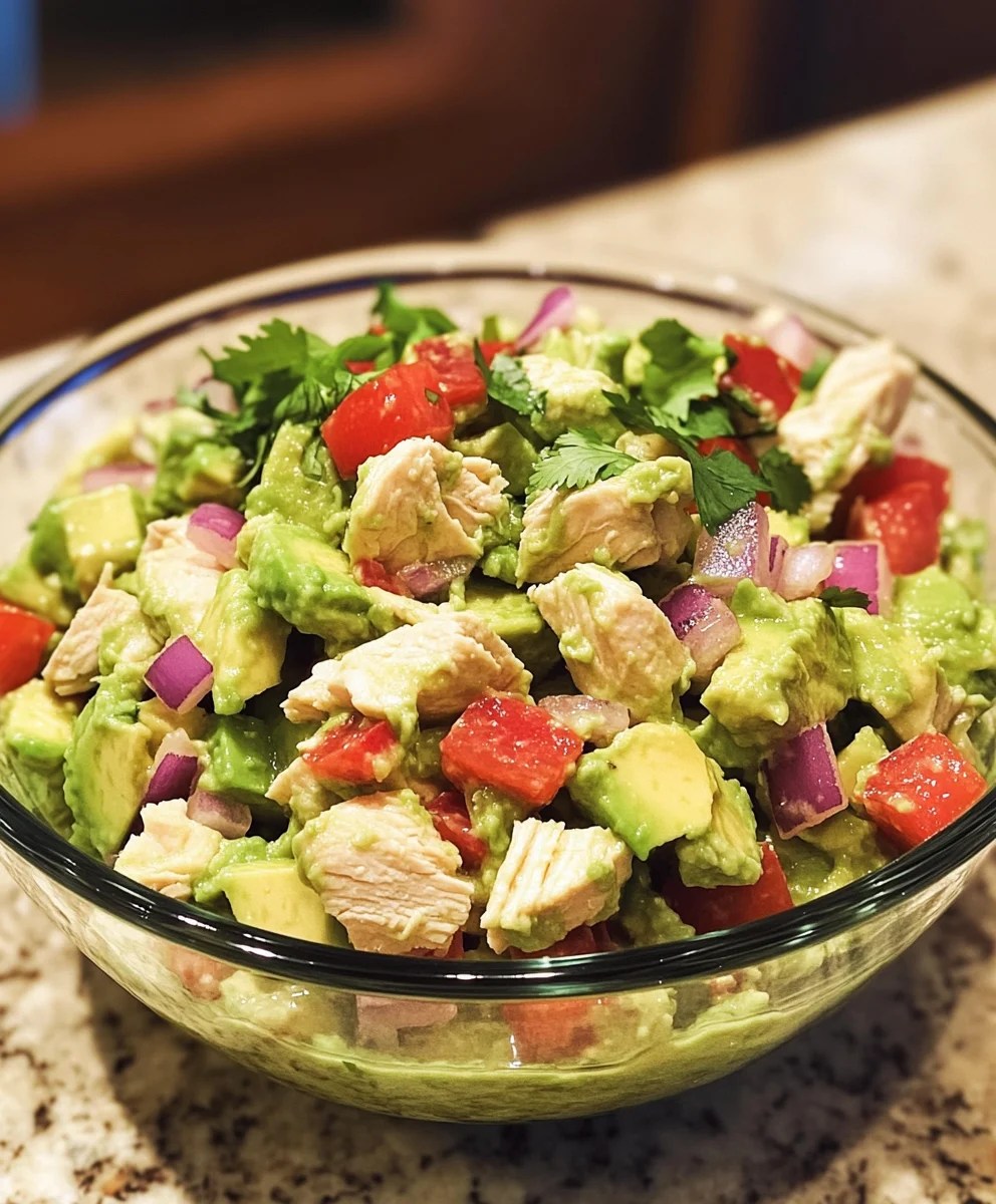 Healthy Avocado Chicken Salad is a nutritious choice. Wilingga Recipes(04)