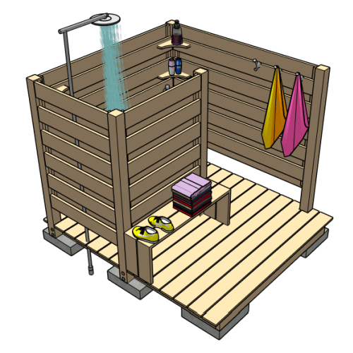 Outdoor Shower Plans Wilker Do's