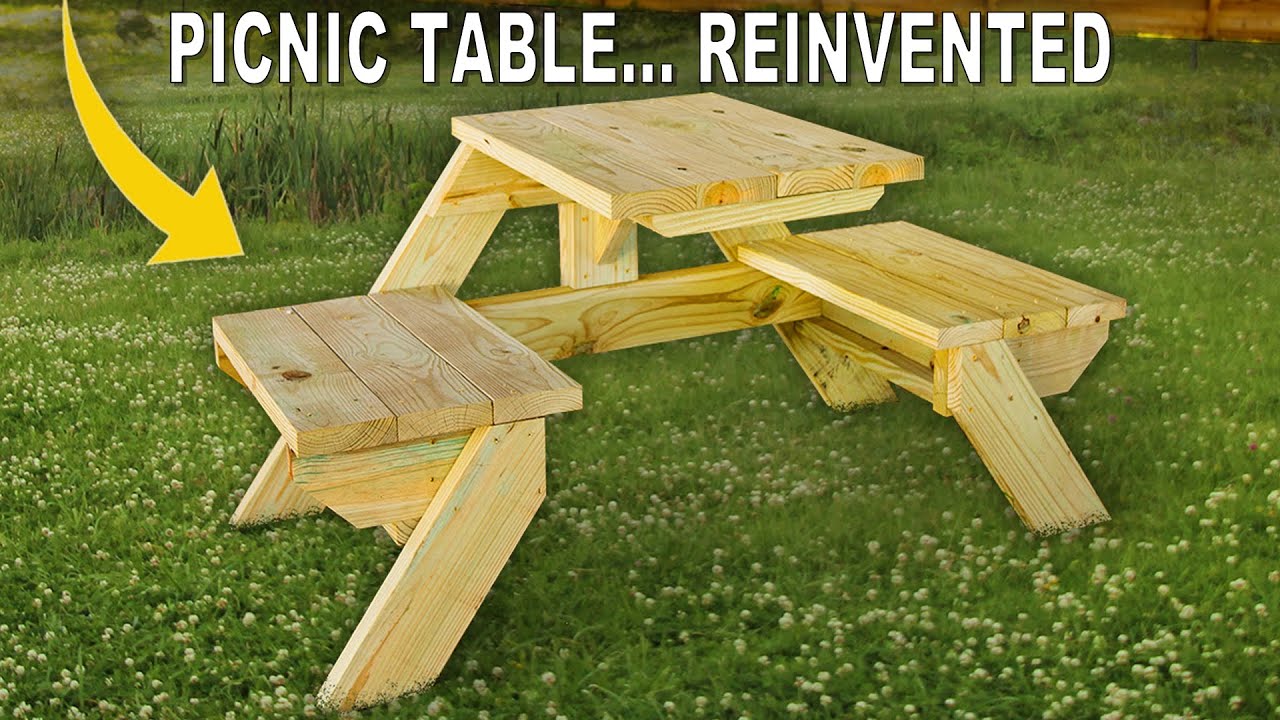 Easy Reinvented Picnic Table Design With Build Plans Wilker Do's1