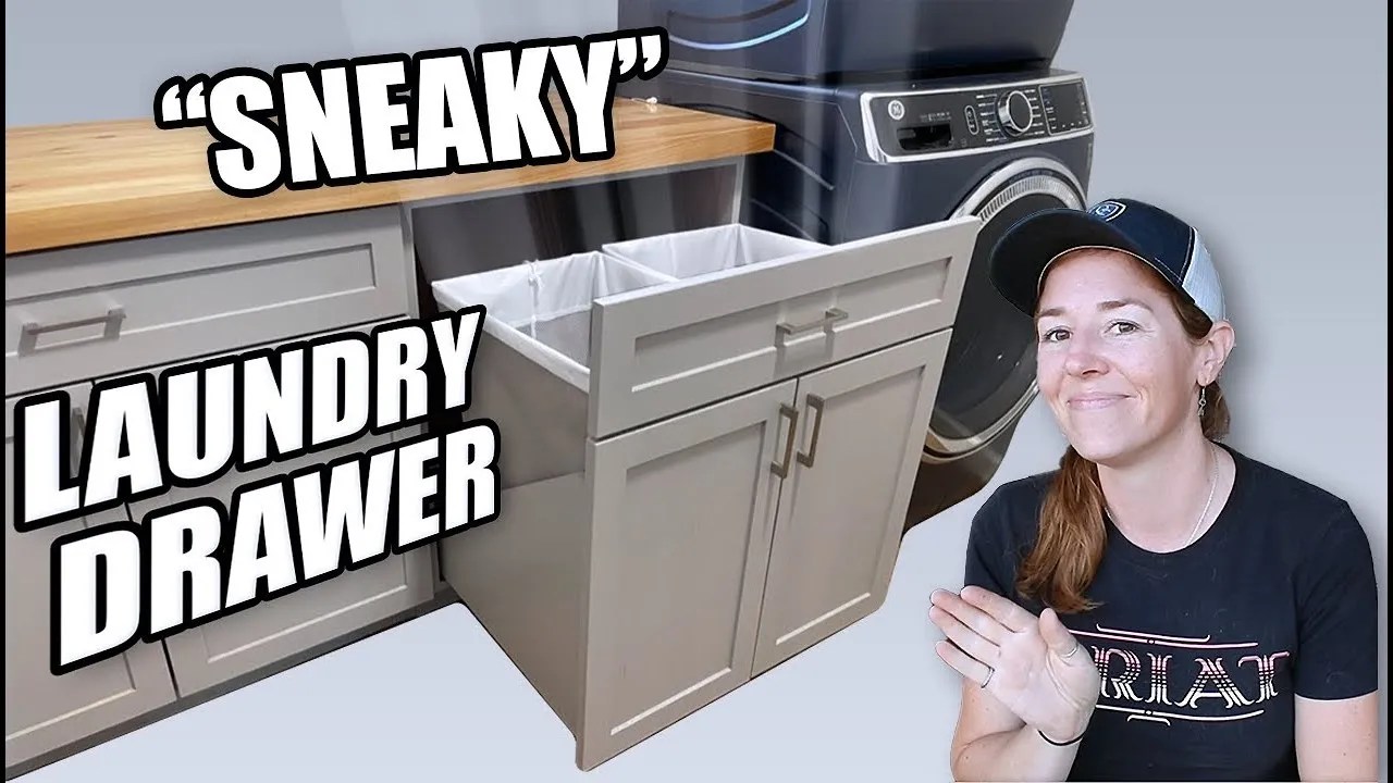 DIY Sliding Laundry How To Hide Your Dirty Laundry