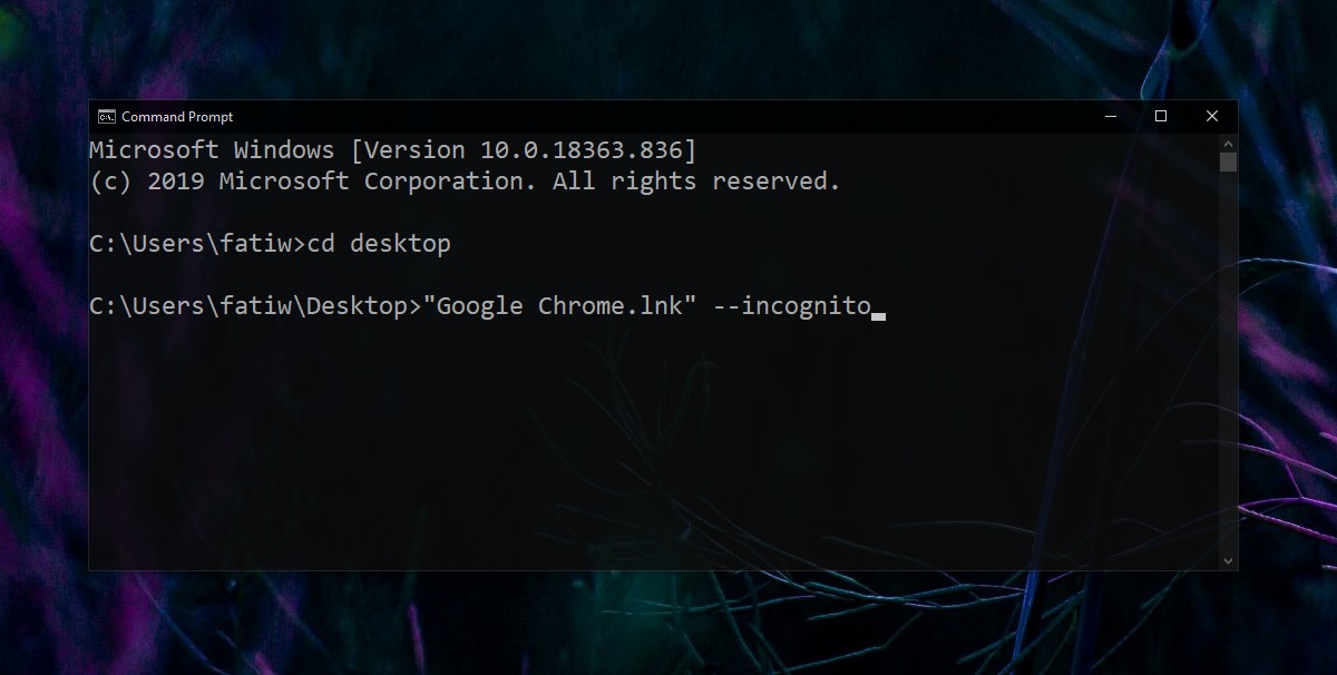 Cómo usar un interruptor de línea de comandos en Windows 10 kirukiru.es