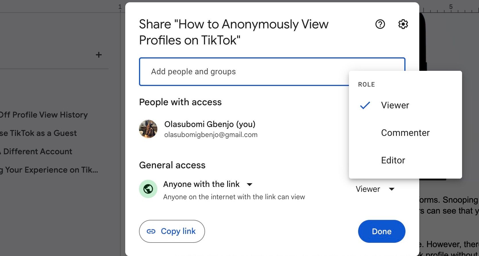 Sådan skjuler du din versionshistorik for Google Docs toadmin.dk