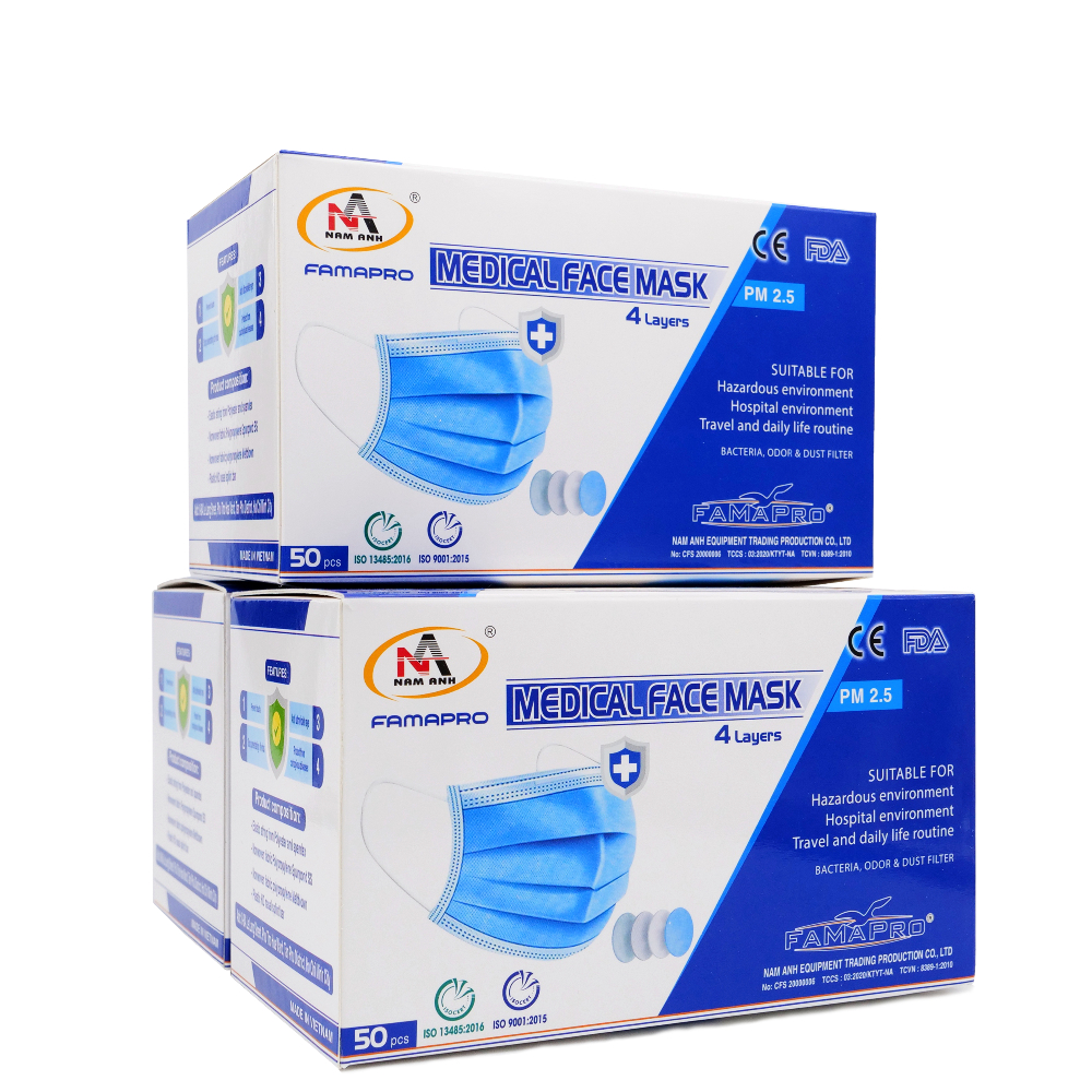 4Ply Disposable Face Masks (500ct.) PPE