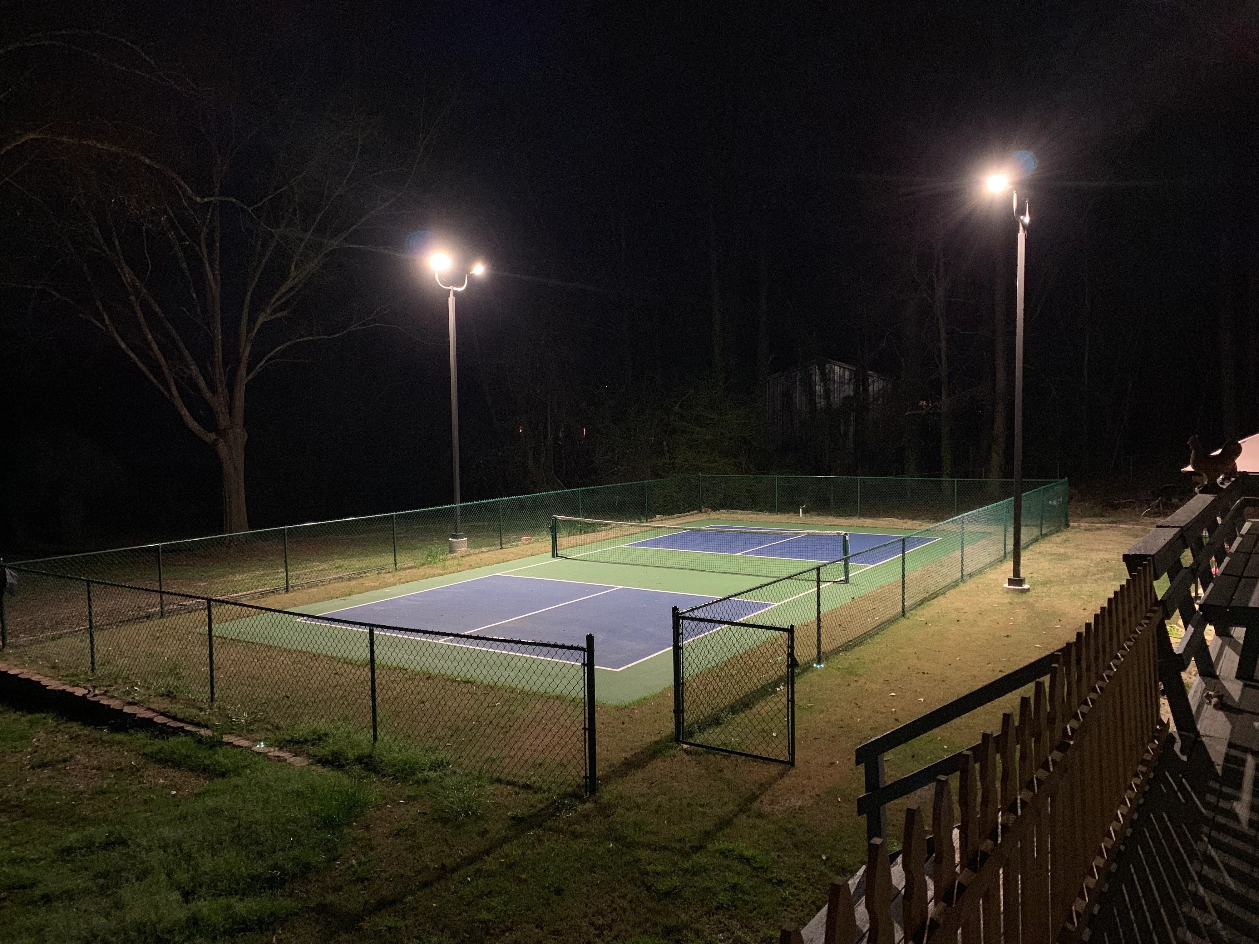Complete LED Lighting Package DIY Pickleball Court Project