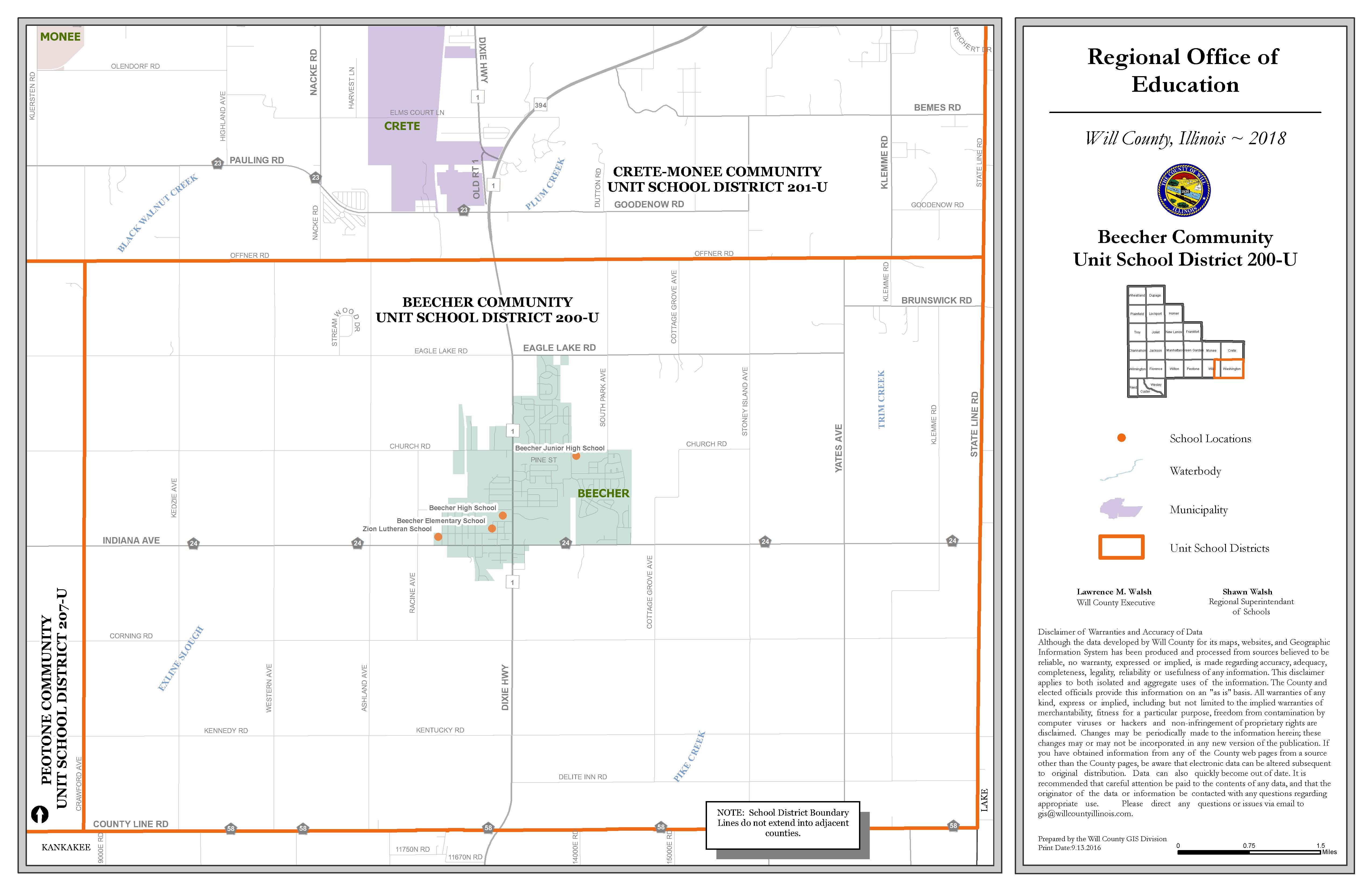 District Map Beecher Community School District