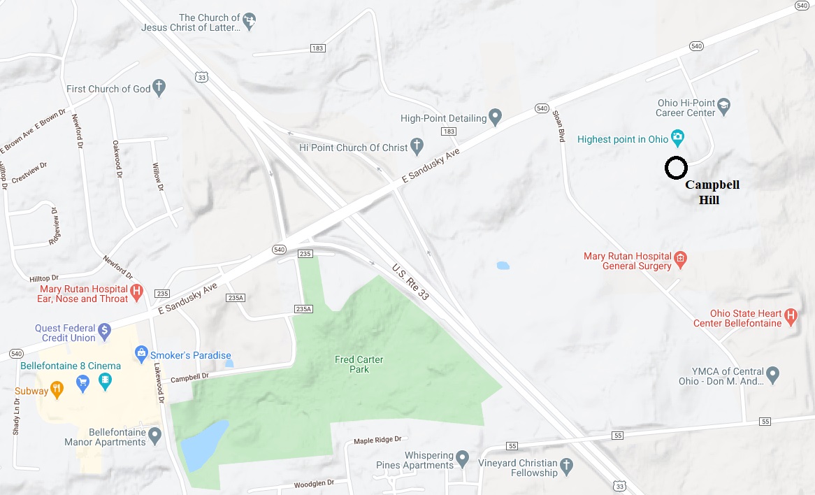 Ohio State Highpoint Campbell Hill