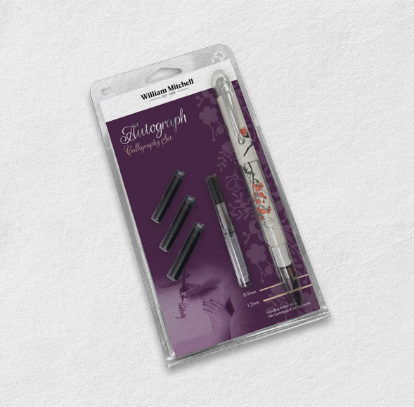 Autograph Italic Fountain Pen William Mitchell Calligraphy