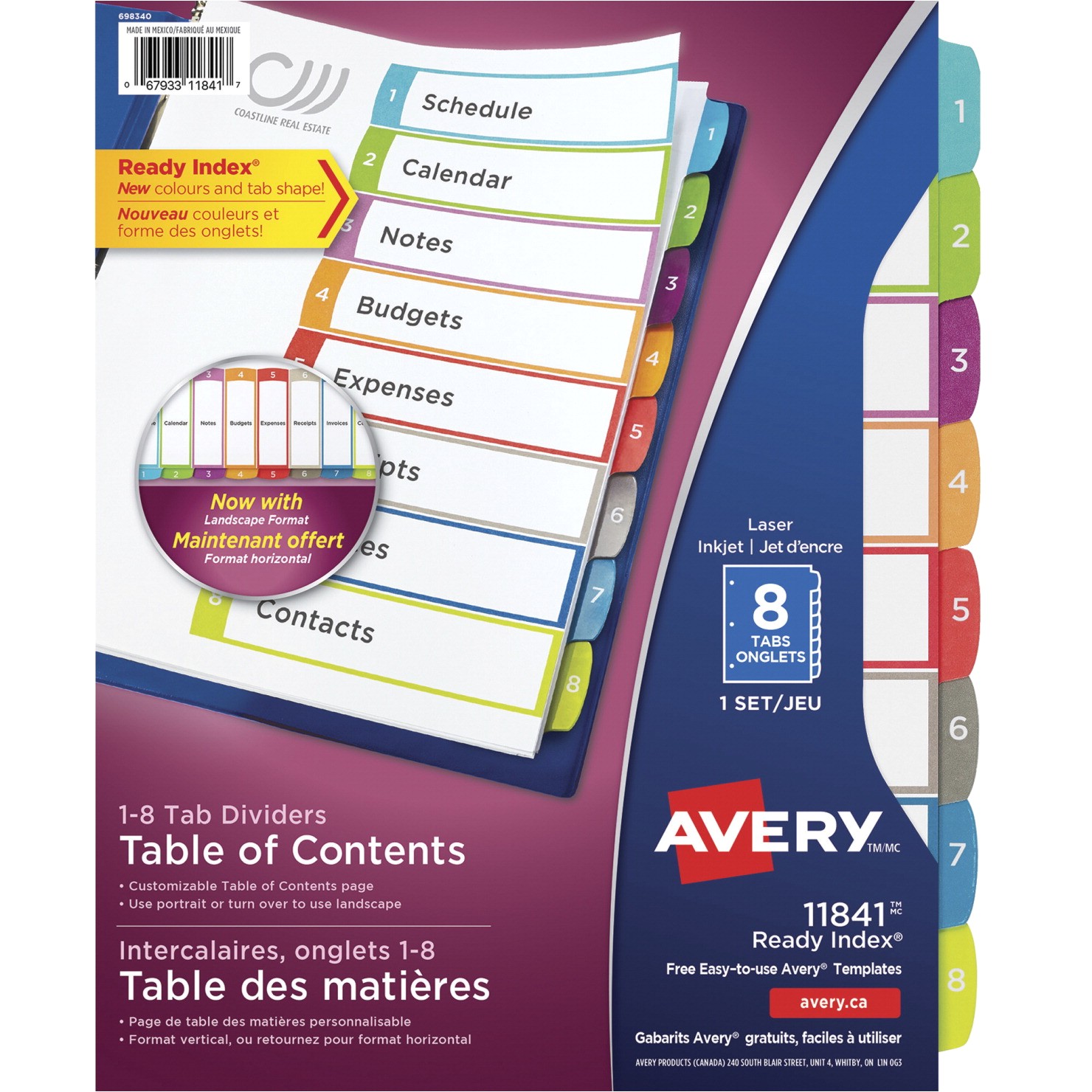 Avery Ready Index Divider Templates 8 Tab williamsonga.us