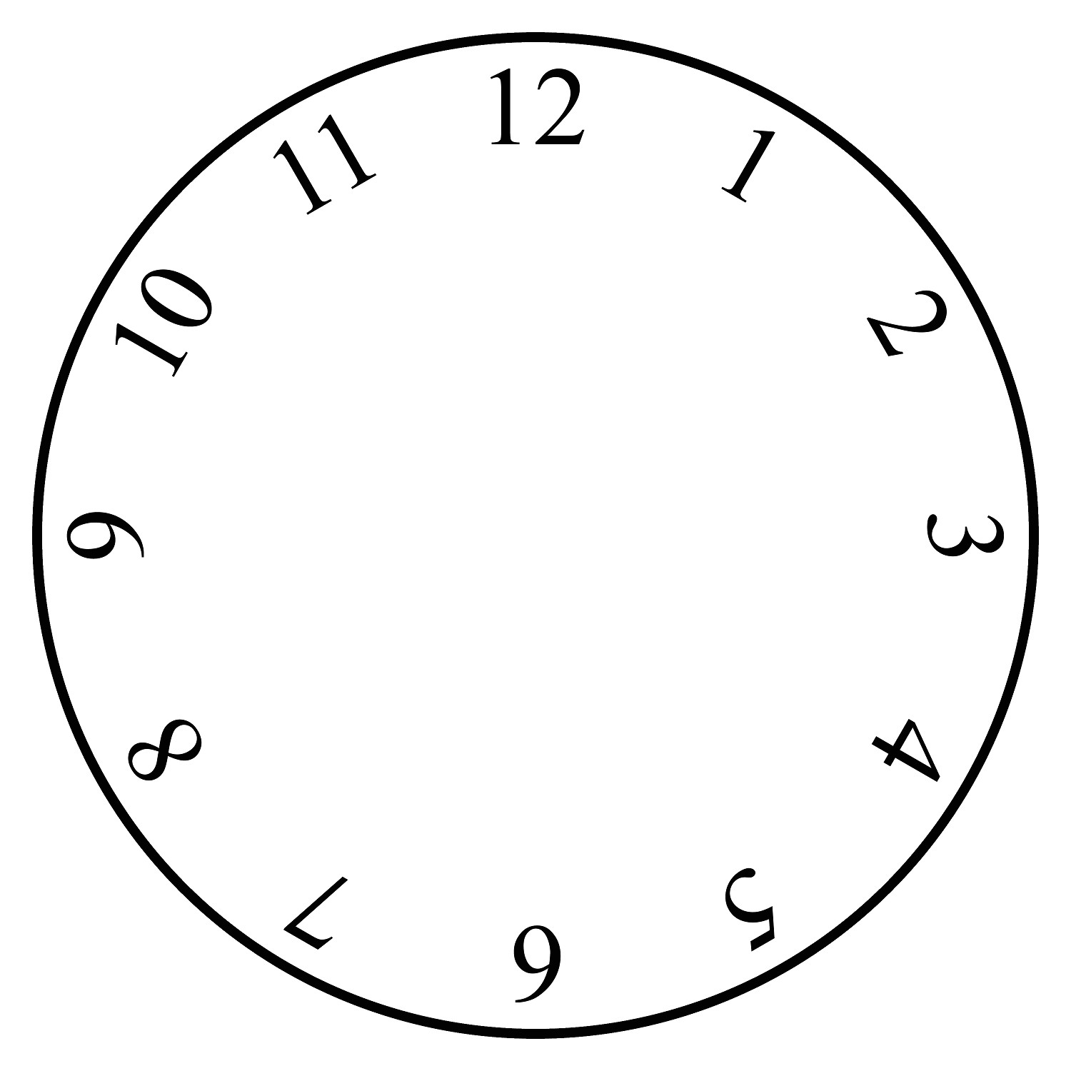 Clock Face Templates for Printing williamsonga.us