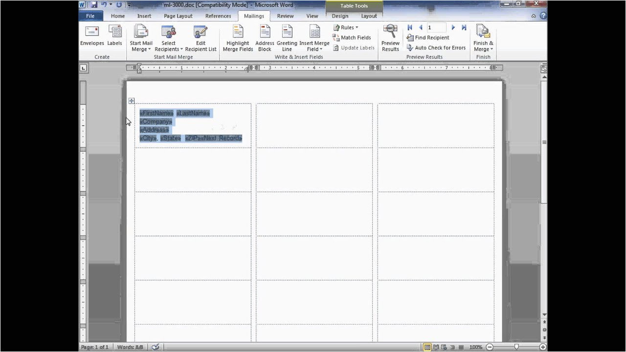 How to Set Up Label Template In Word williamsonga.us