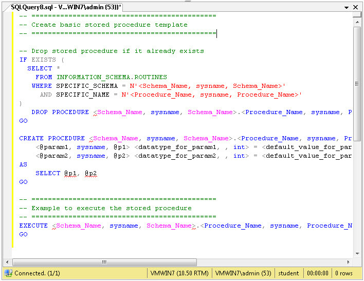 Sql Server Stored Procedure Template Steps for Creating System Stored Procedure In Sql Server