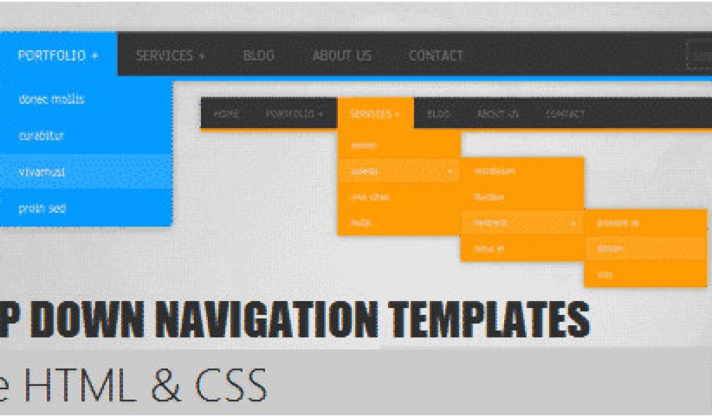 Html Drop Down Menu Templates Free Download Free HTML Css Dropdown Menu